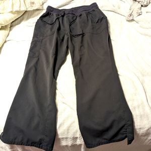 Pewter Cargo Pants Pullon Drawstring Pockets Sz. L Petite